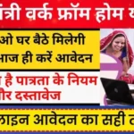राजस्थान वर्क फ्रॉम होम योजना Online Apply